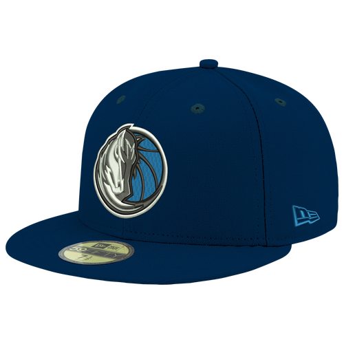 

New Era Mens Dallas Mavericks New Era Mavericks 59Fifty Basic Cap - Mens White/Navy Size 7