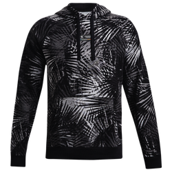 Men's - Under Armour Rival Fleece Sport Palm P/O Hoodie - Black/White
