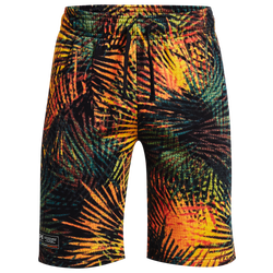 Men's - Under Armour Rival FLC Sport Palm Shorts - Gold/White