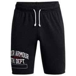 Men's - Under Armour Rival Terry Athletic Dept Shorts - Black/Grey