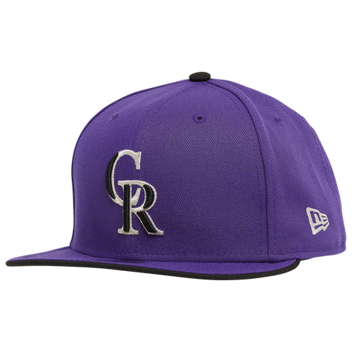 New Era Colorado Rockies  Rockies 59fifty Authentic Cap In Purple/black
