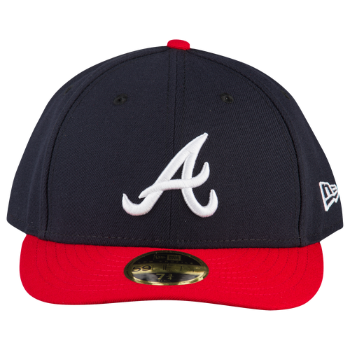 Shop New Era Mens Atlanta Braves  Braves 59fifty Authentic Lp Cap In Navy