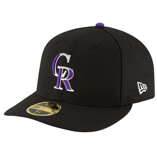 

New Era Mens New Era Rockies 59Fifty Authentic LP Cap - Mens Black Size 7