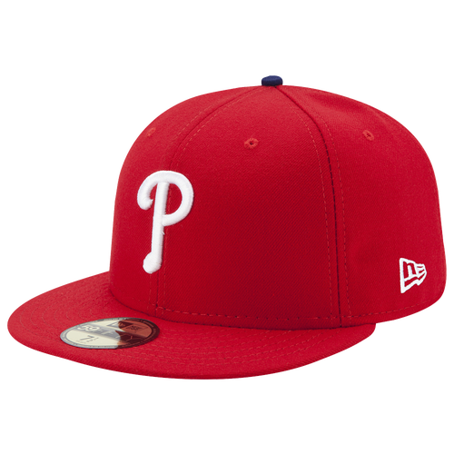 

New Era New Era Phillies 59Fifty Authentic Cap - Adult Red Size 7