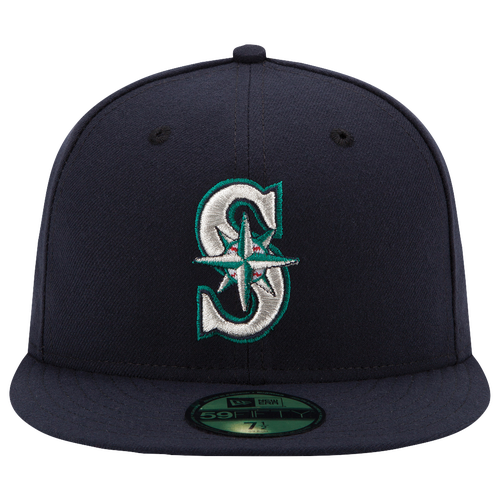 New Era Seattle Mariners  Mariners 59fifty Authentic Cap In Navy/green