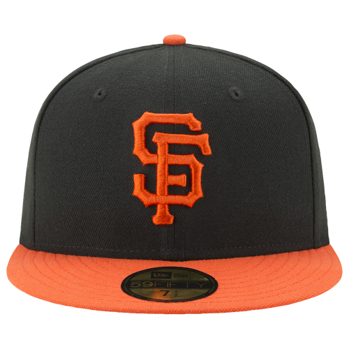 New Era San Francisco Giants  Giants 59fifty Authentic Cap In Black/orange/white