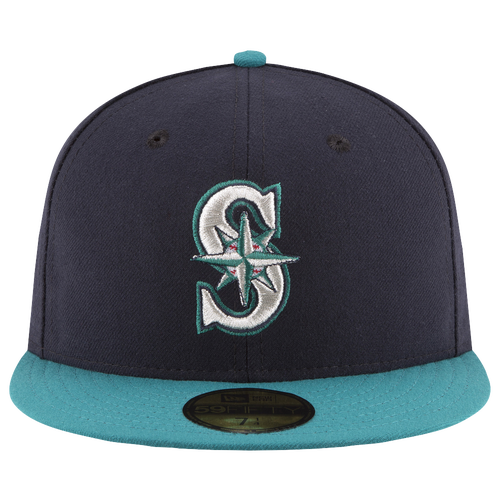 

New Era New Era Mariners 59Fifty Authentic Cap - Adult Navy/Teal Size 8