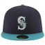 New Era Mariners 59Fifty Authentic Cap - Adult Navy/Teal