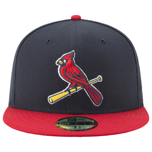 

New Era New Era Cardinals 59Fifty Authentic Cap - Adult Navy/Red Size 7