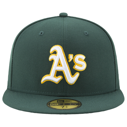 

New Era New Era Athletics 59Fifty Authentic Cap - Adult Green/Yellow Size 7