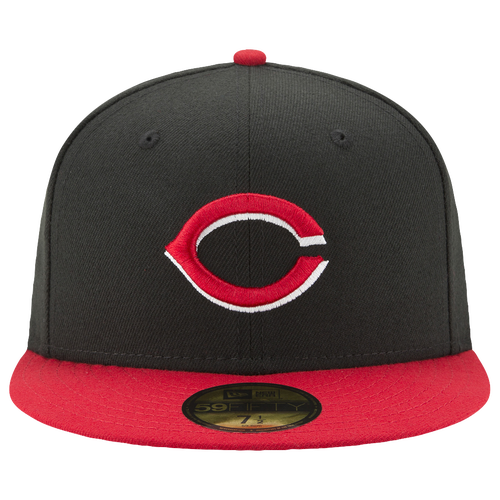 ADULT - New Era Reds 59Fifty Authentic Cap - Black/Red