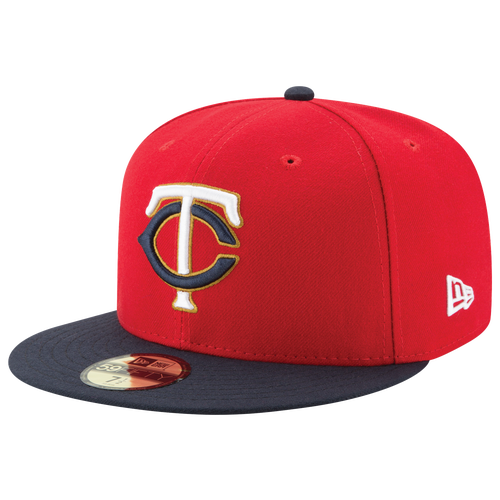 

New Era Minnesota Twins New Era Twins 59Fifty Authentic Cap - Adult Red/Navy Size 7