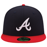 Atlanta Braves New Era 4-Time World Series Champions 9FORTY Adjustable Hat  - Khaki