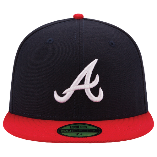New Era Braves 59Fifty Authentic Cap - New Era Navy/Red