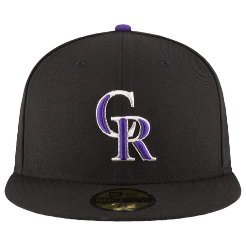 

New Era Colorado Rockies New Era Rockies 59Fifty Authentic Cap - Adult Black/Purple/White Size 8