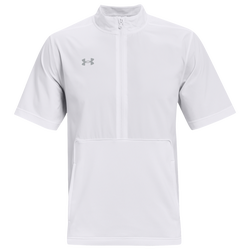 Men's - Under Armour Team Motivate 2.0 SS Cage Jacket - White/Mod Grey