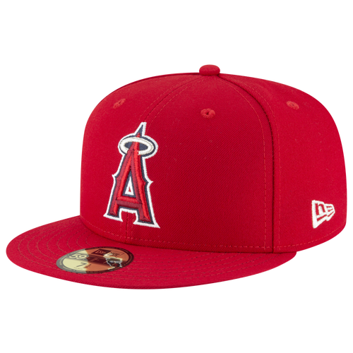 Shop New Era Los Angeles Angels  Angels 59fifty Authentic Cap In Red
