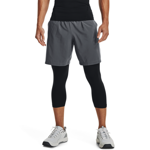 

Under Armour Mens Under Armour Woven Graphic Shorts - Mens Pitch Gray/Black Size M