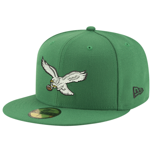 

New Era Mens Philadelphia Eagles New Era Eagles 5950 T/C Fitted Cap - Mens Green/White Size 7