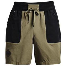 Men's - Under Armour Terrain Woven Shorts - Tent/Black