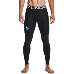 Men's - Under Armour Armourprint Leggings - Black/Halo Gray