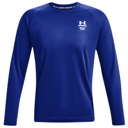 Men's - Under Armour Armourprint Longsleeve T-Shirt - Royal/White