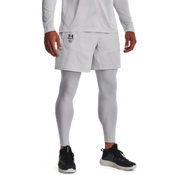Men's - Under Armour Armourprint Woven Shorts - Halo Gray/Black