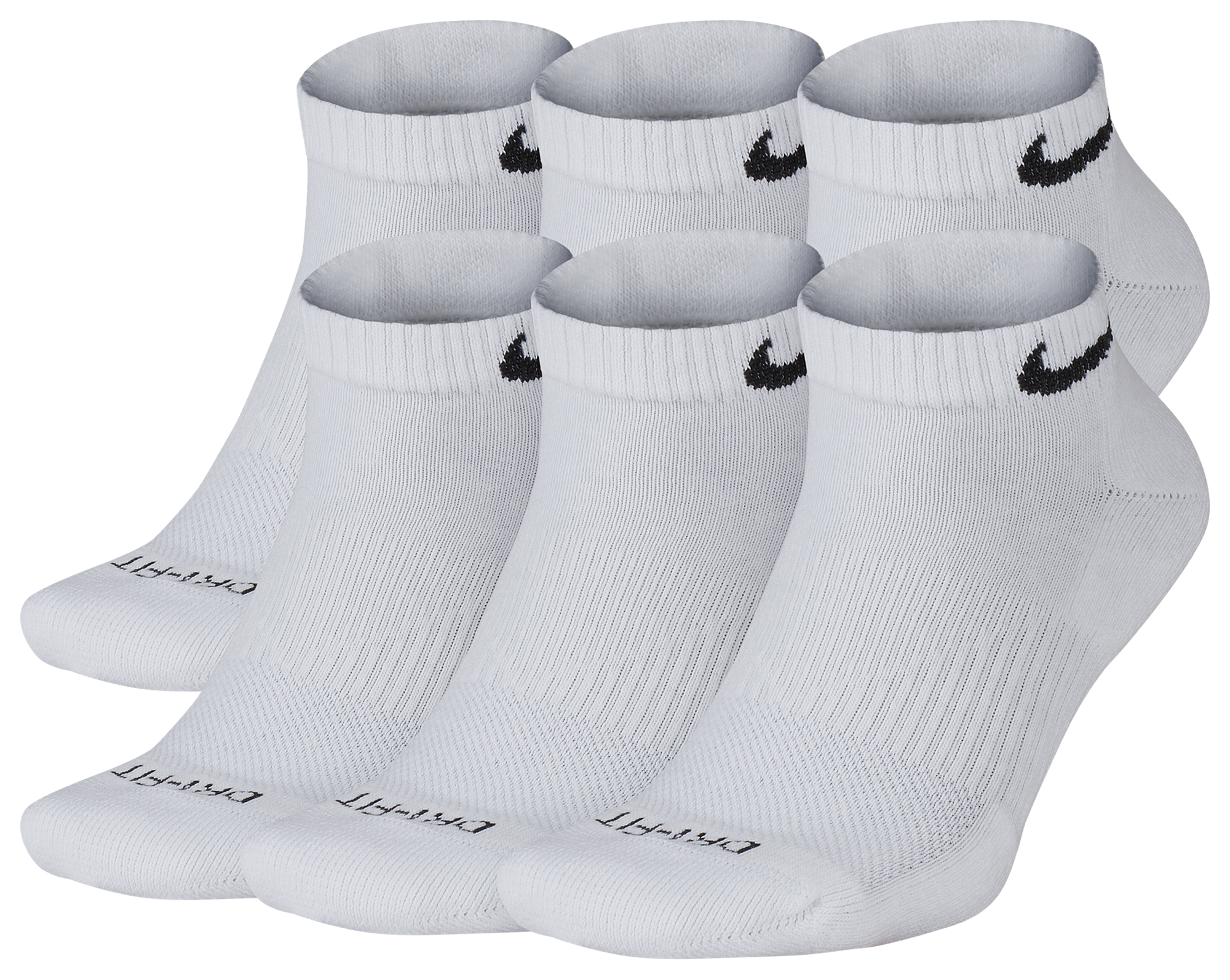 nike men's socks dri fit low cut 6 pack