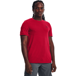 Men's - Under Armour Seamless Surge T-Shirt - Red/Black