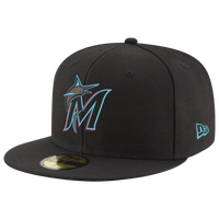 Men's Miami Marlins New Era White/Teal Snapback Hat