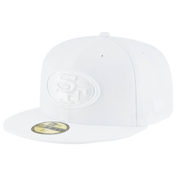 Men's - New Era 49ers 59Fifty Fitted Hat - White