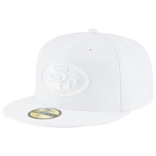 Men's New Era San Francisco 49ers White on 59FIFTY Fitted Hat