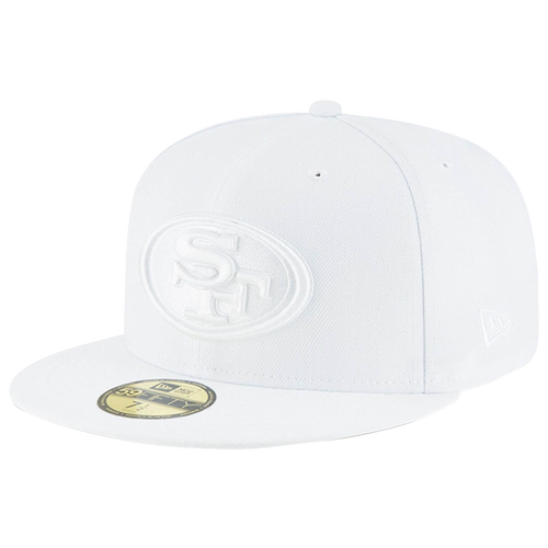 Shop New Era Mens  49ers 59fifty Fitted Hat In White