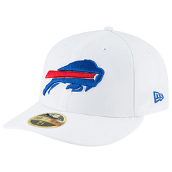 Men's - New Era Bills 59Fifty Low Profile Fitted Hat - White