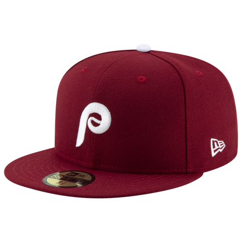 ADULT - New Era Phillies 59Fifty Authentic Cap - White/Red