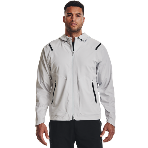 

Under Armour Mens Under Armour Unstoppable Full-Zip Jacket - Mens Halo Gray/Black Size S