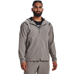 Men's - Under Armour Unstoppable Full-Zip Jacket - Grey/Black