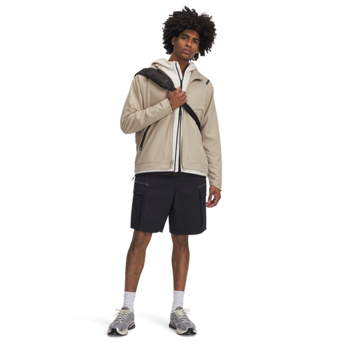 Under Armour Mens  Unstoppable Full-zip Jacket In City Khaki/black