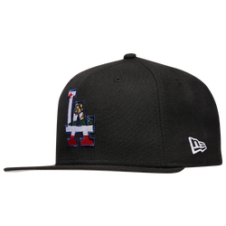 Men's - New Era MLB Cali Bear Logo Snapback Cap - Black