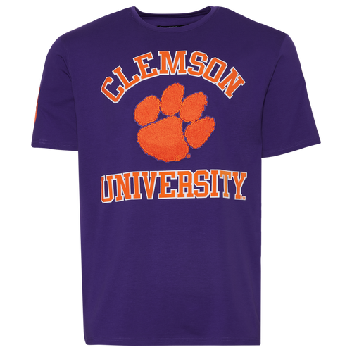 

Pro Standard Mens Pro Standard Clemson Stacked Logo T-Shirt - Mens Purple/Purple Size XL