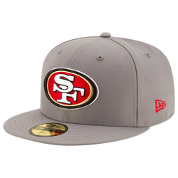Men's - New Era 49ers Storm 59Fifty Fitted Hat - Grey