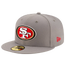 New Era 49ers Storm 59Fifty Fitted Hat - Men's Grey