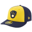 New Era Brewers 59Fifty Authentic Collection Cap - Men's Navy/Yellow