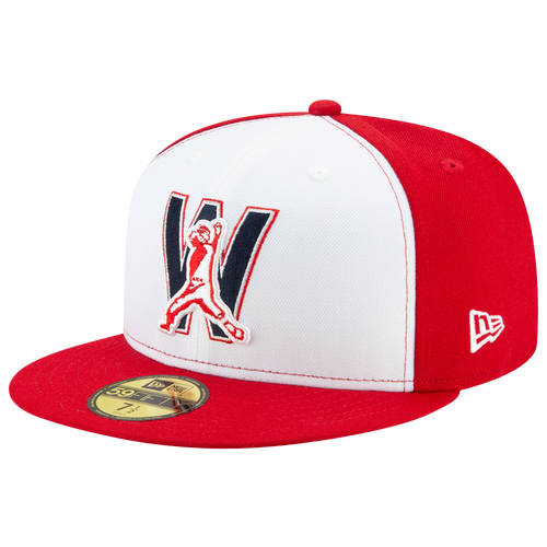 

New Era New Era Nationals 59Fifty Authentic Cap - Adult White/Red/Red Size 7