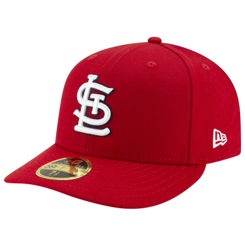 Shop New Era Mens St. Louis Cardinals  Cardinals 59fifty Authentic Collection Cap In Red/red