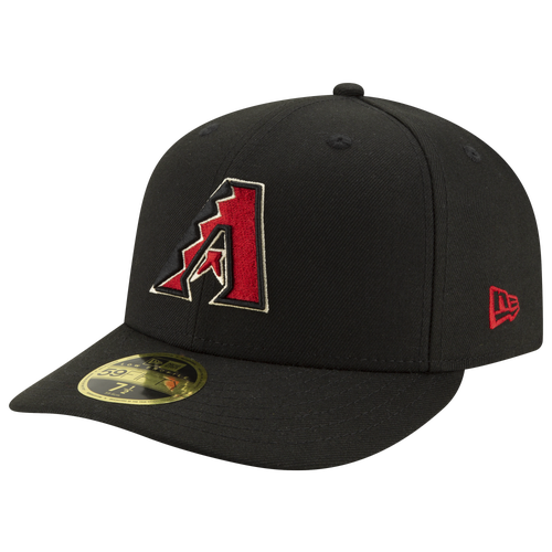 

New Era Mens Arizona Diamondbacks New Era Diamondbacks 59Fifty Authentic Collection Cap - Mens Black/Black Size 8