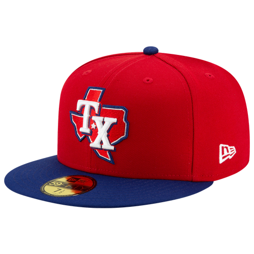 

New Era Texas Rangers New Era Rangers 59Fifty Authentic Cap - Adult Red/Blue/White Size 7