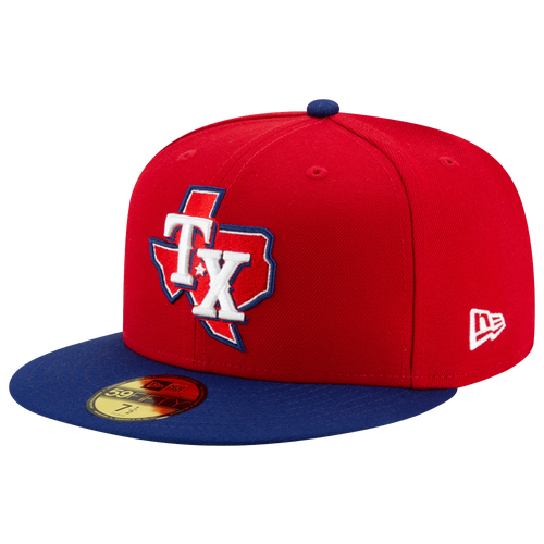 

New Era New Era Rangers 59Fifty Authentic Cap - Adult Red/Blue/White Size 7