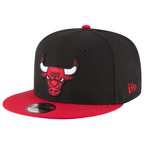 

New Era Mens Chicago Bulls New Era Bulls QR 2T T/C Snapback - Mens Black/Red Size One Size