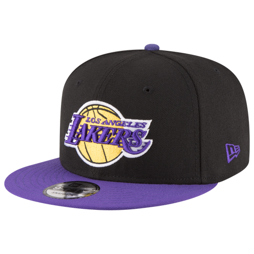 New Era Mens Los Angeles Lakers  Lakers Qr 2t T/c Snapback In Purple/yellow